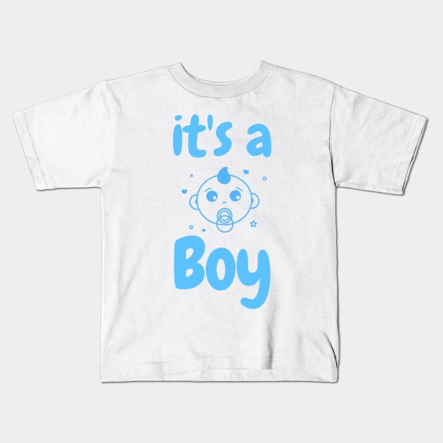 It's a Boy Kids T-Shirt by WR Merch Design